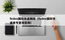 fedex国际快递跟踪（fedex国际快递单号查询官网）